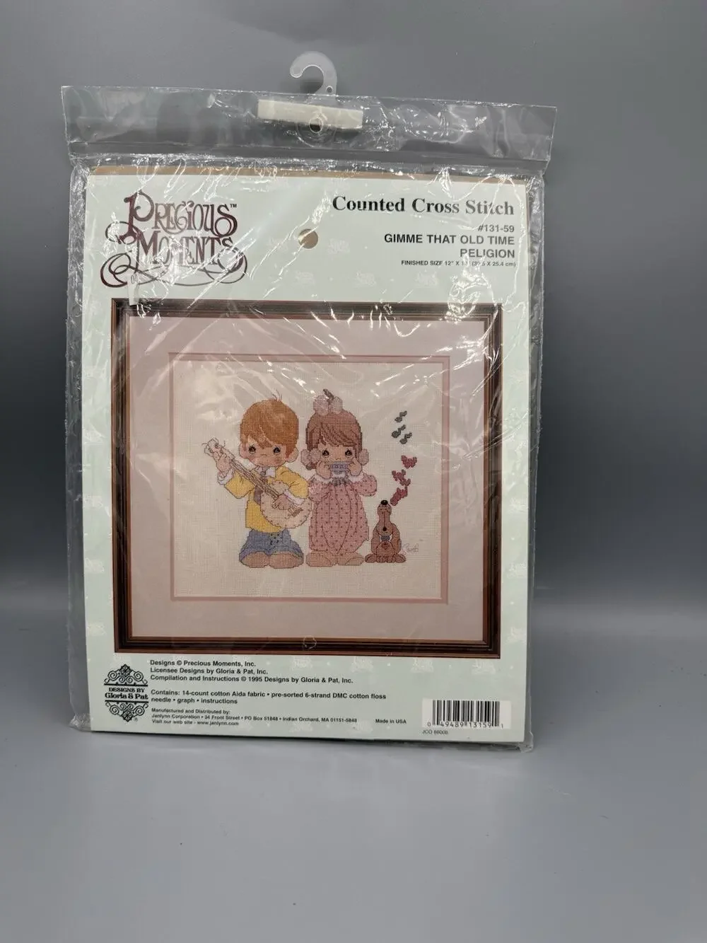 NOS 1995 Precious Moments Gimme That Old Time Religion Cross Stitch Kit New